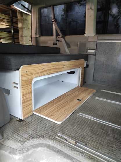 Vankamp avec tiroirs et matelas inclus