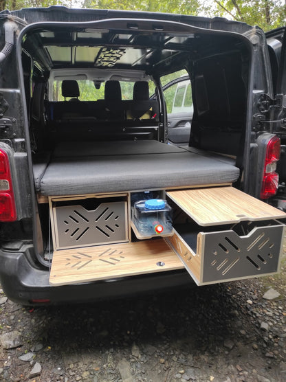 Vankamp avec tiroirs et matelas inclus