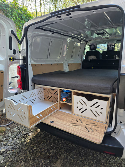 Vankamp avec tiroirs et matelas inclus